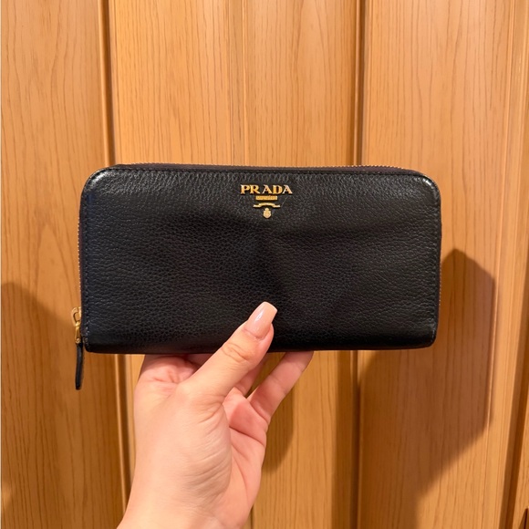 Prada Vitello Grain Leather Wallet